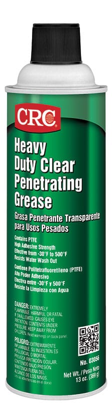 CRC® 03056 Heavy Duty Penetrating Grease, 20 oz Aerosol Can, Aerosal Spray Form, Clear, -30 to 500 deg F